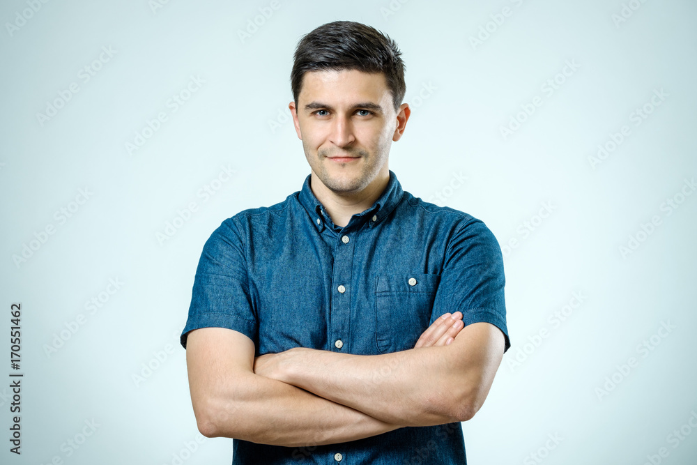 Handsome young man portrait isolated Handsome young man portrait isolated