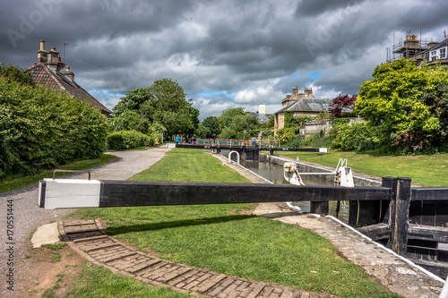 Locks and canal around Somerset UK