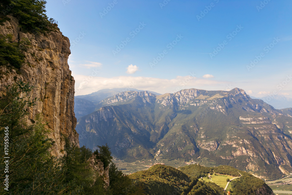 panoramic scenery in the mountains of italy. panoramic scenery in the mountains of italy.