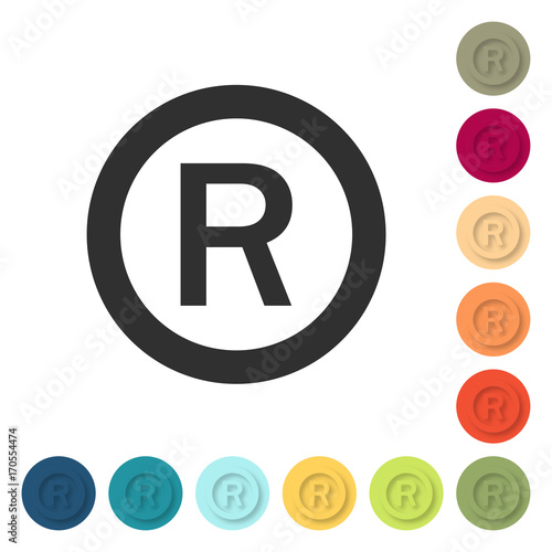 Farbige Buttons - Copyright