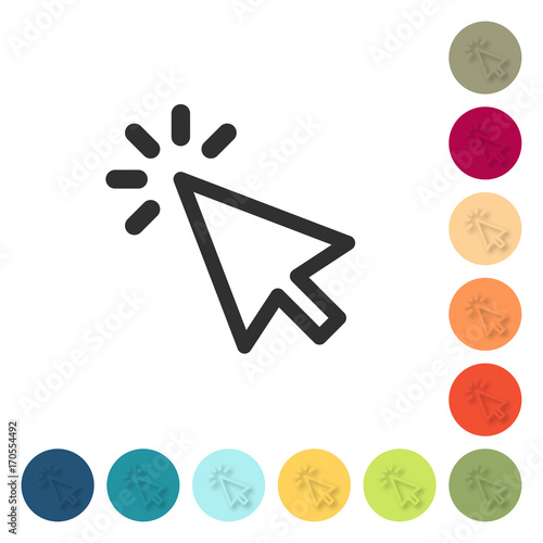 Farbige Buttons - Mausklick