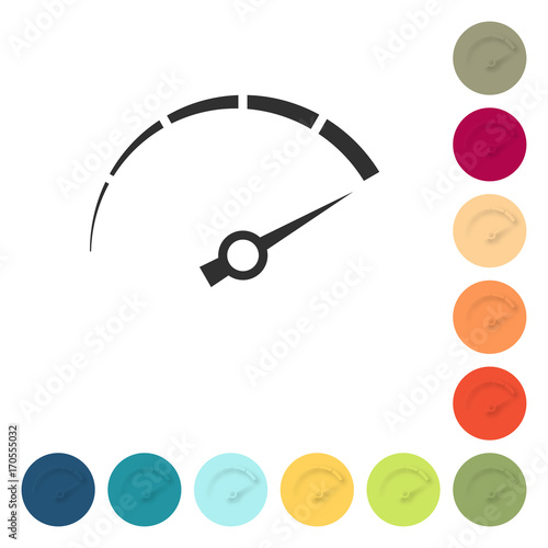 Farbige Buttons - Tachometer