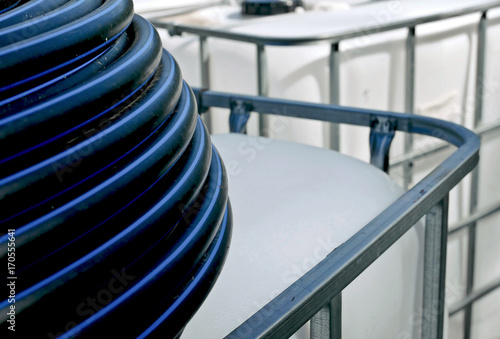 Thin tubes for connecting some drinking water tanks