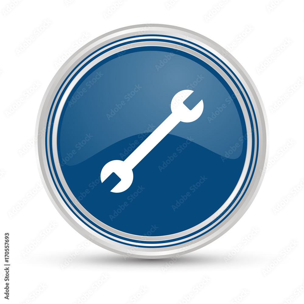 Blauer Button - Schraubenschlüssel bearbeiten Blauer Button - Schraubenschlüssel bearbeiten