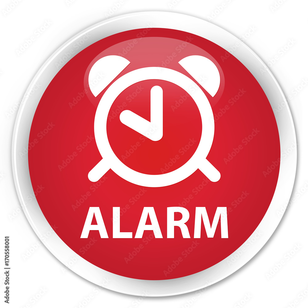 Alarm premium red round button Alarm premium red round button