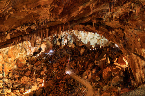 Manita pec hidden cave on top of the Velebit mountain in National park Paklenica photo