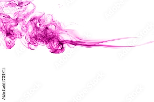 Abstract Violet smoke on white background, Violet background,Violet ink background,purple smoke,beautiful color smoke