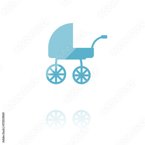 Farbiges Symbol - Kinderwagen