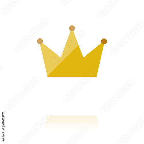 Farbiges Symbol - spitze Krone