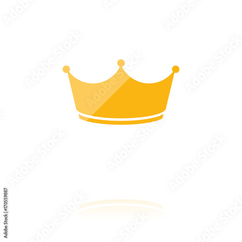 Farbiges Symbol - runde Krone