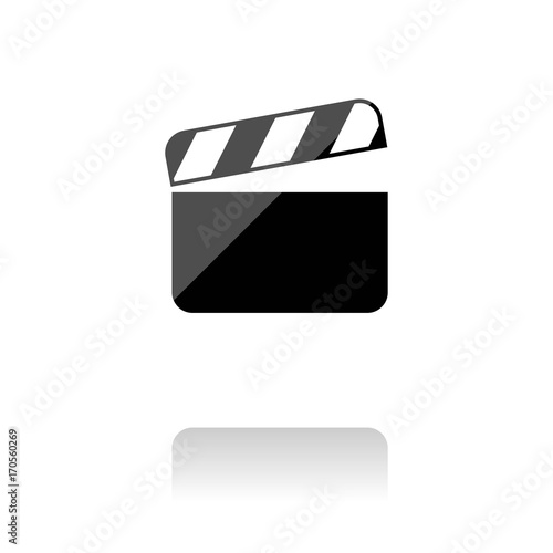 farbiges Symbol - simple FIllmklappe