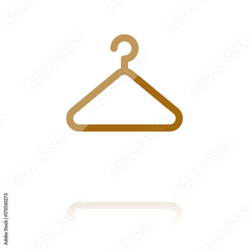 farbiges Symbol - Kleiderbügel