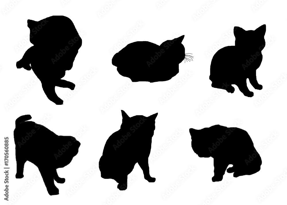 猫のシルエット Images – Browse 40 Stock Photos, Vectors, and Video