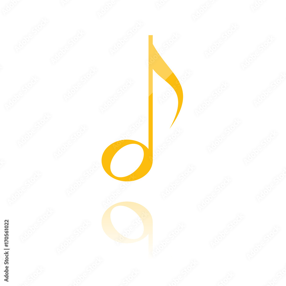 farbiges Symbol - Musiknote farbiges Symbol - Musiknote