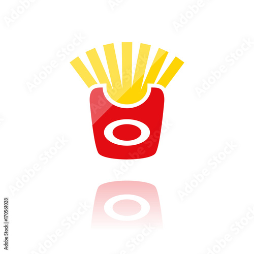 farbiges Symbol - Pommes