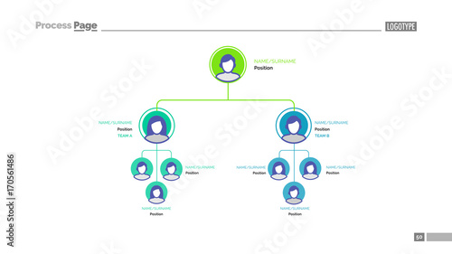 Business hierarchy slide template