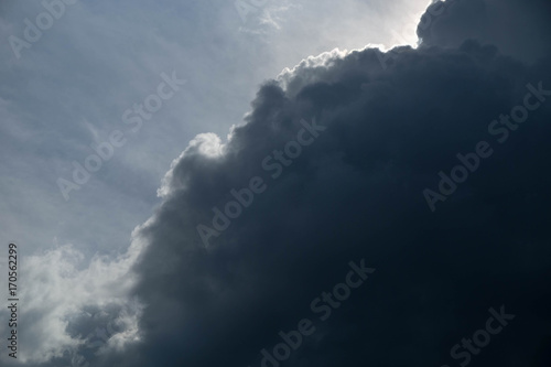 rain cloud dark motion at sunset light background