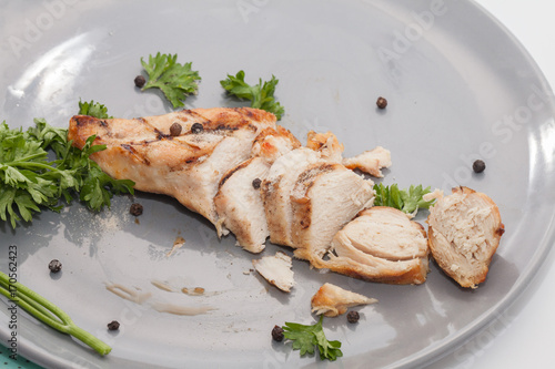 grilled chicken breast on plate