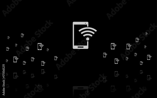 Smartphone WLAN Reflektierend Schwarz