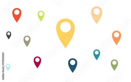 Wallpaper - bunte Positionsmarkierungen Free Download Wallpaper - bunte Positionsmarkierungen - GFXLoad