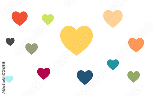 Wallpaper - bunte Herzen