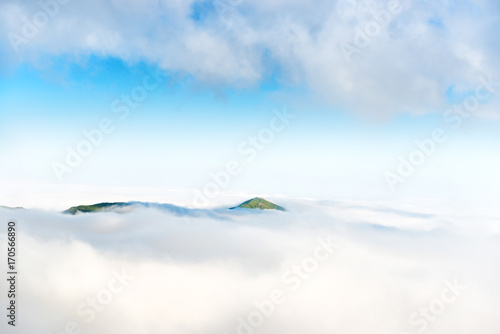 Mountain peak in the clouds © Pavlo Vakhrushev
