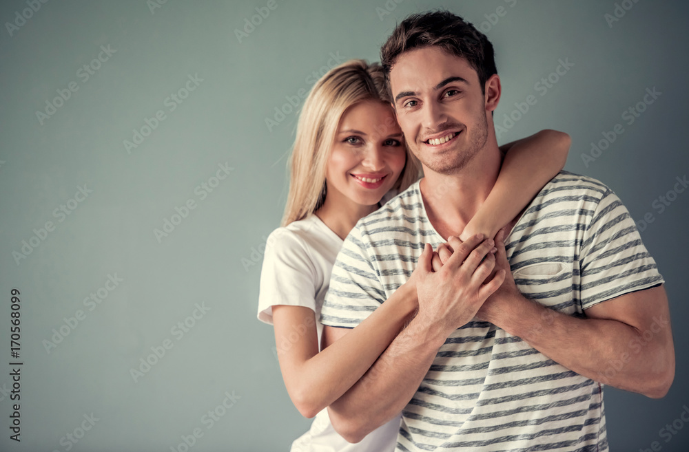 Fototapeta premium Beautiful young couple