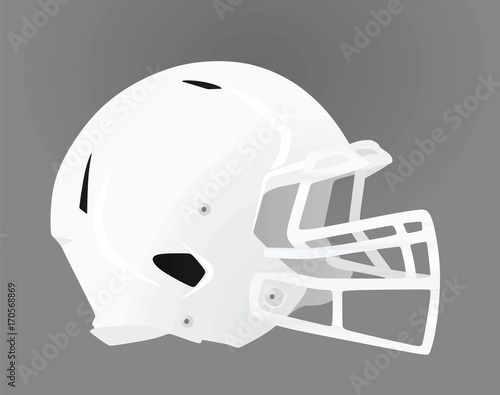 American football helmet. vector illustration
