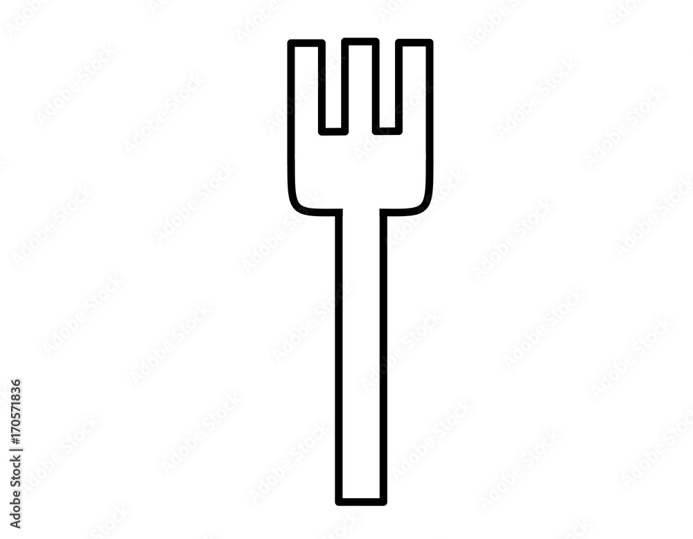 フォーク(線画) フォーク(線画)