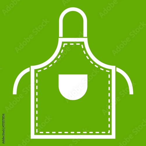 Welding apron icon green