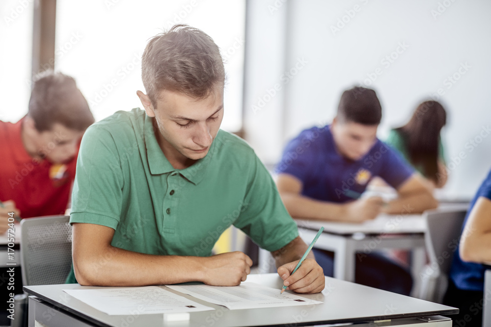 Students Taking an Exam Students Taking an Exam