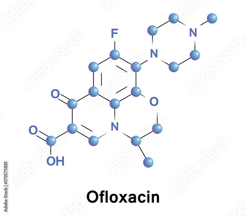Ofloxacin is an antibiotic