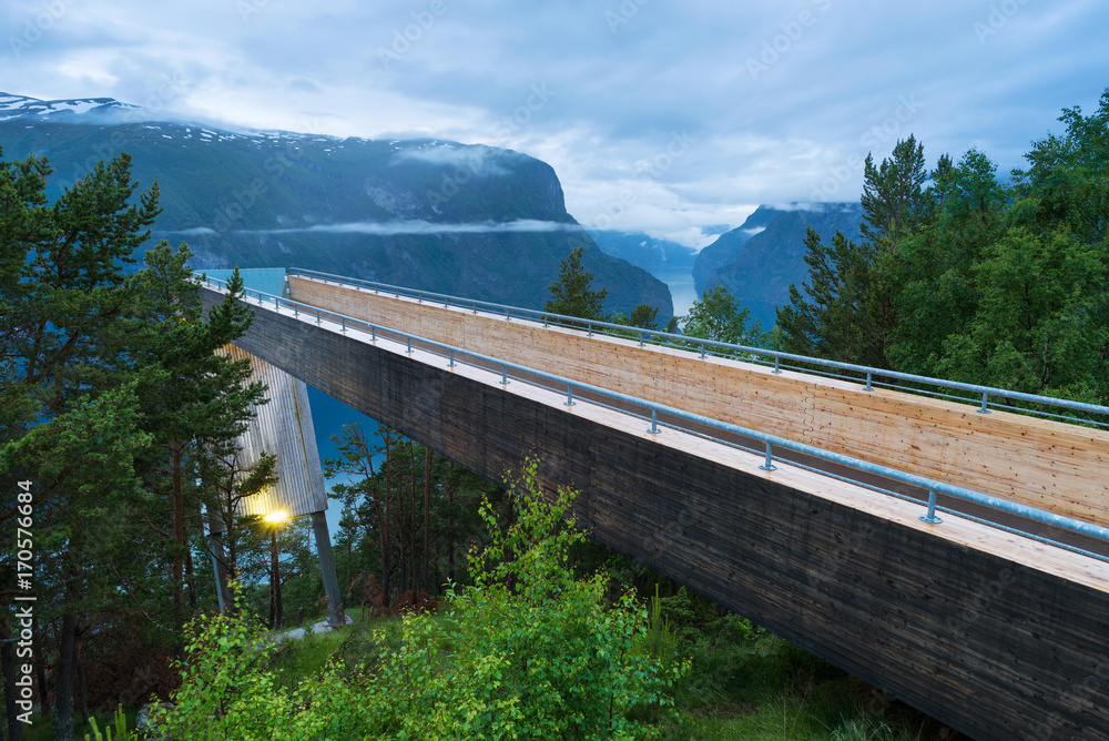 Obraz premium Stegastein viewpoint in Norway