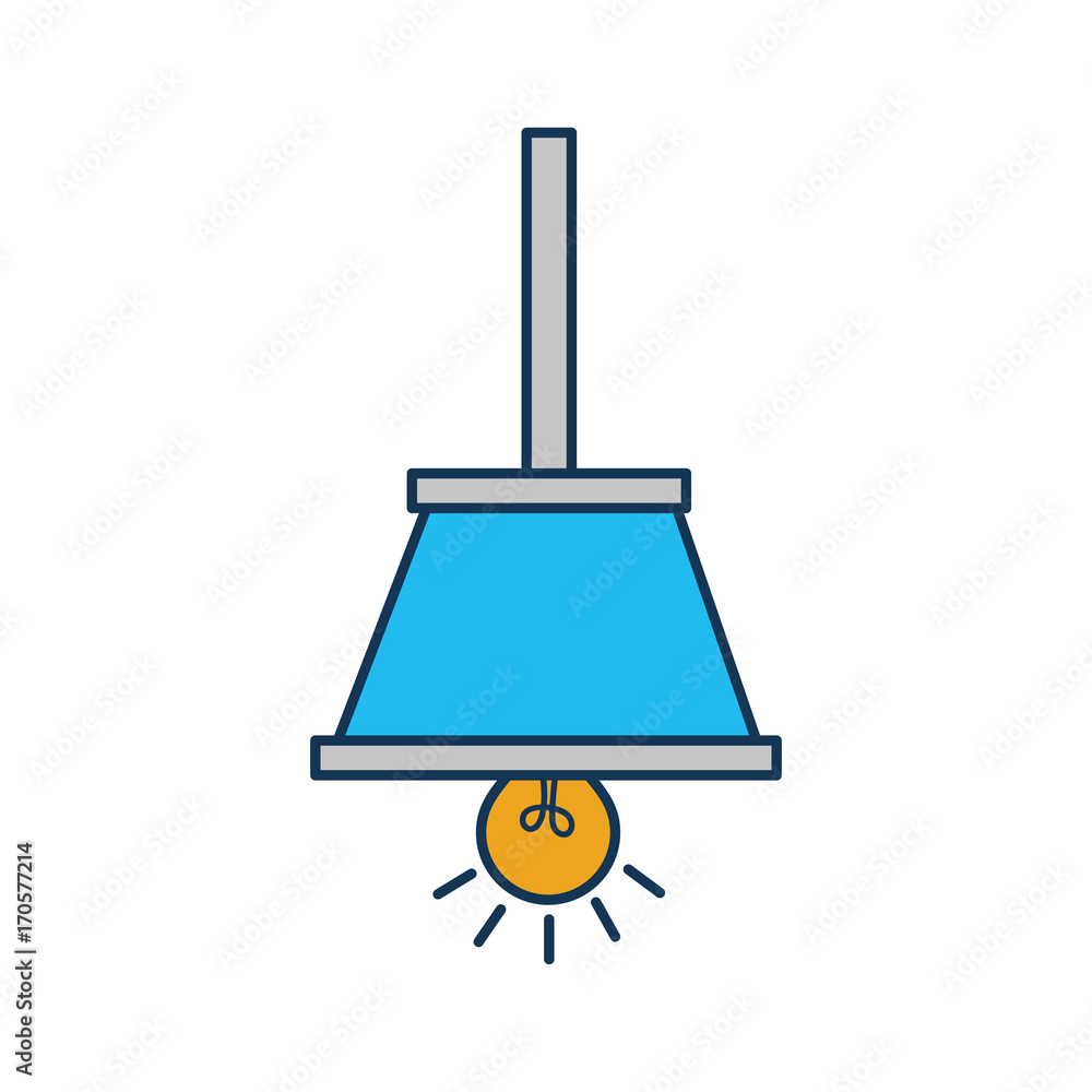 hanging lamp bulb light decoration object vector illustration hanging lamp bulb light decoration object vector illustration