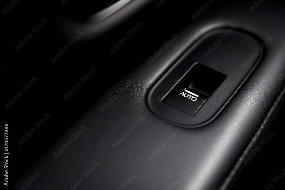 The button to open electronic window car The button to open electronic window car
