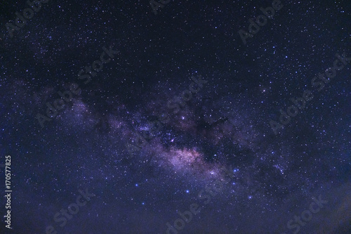 clearly milky way galaxy with stars and space dust in the universe