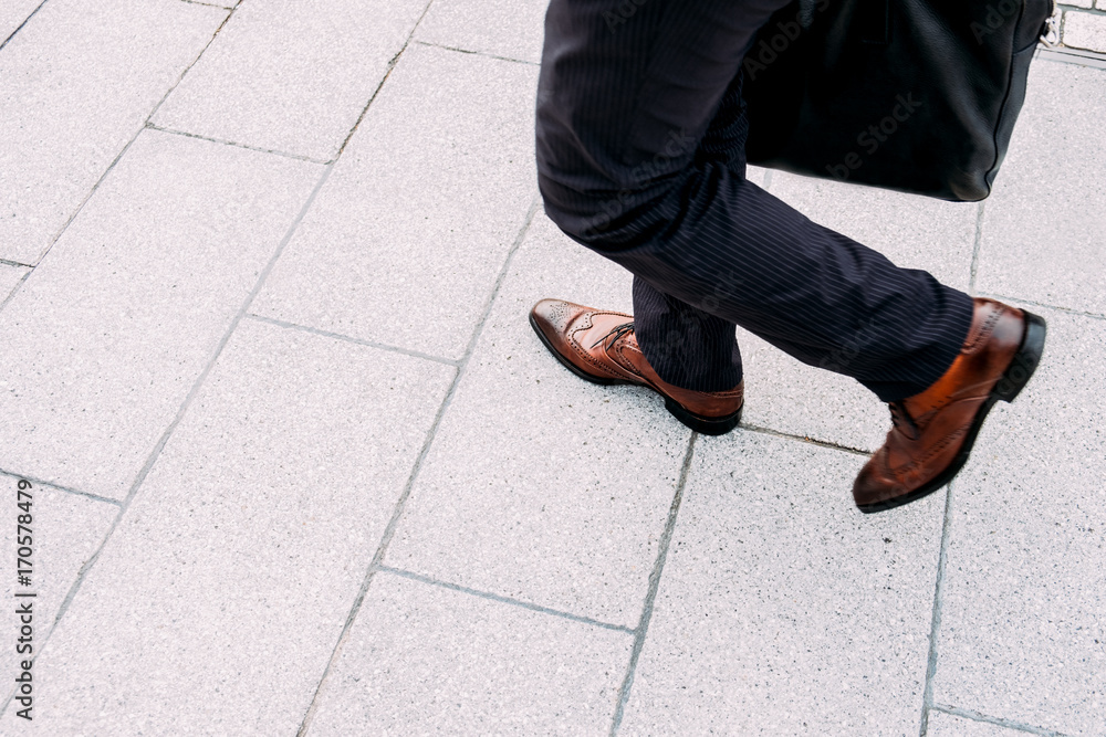 Walking business man Walking business man