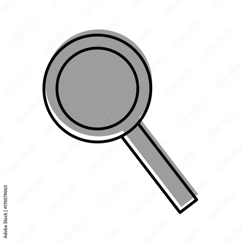 magnifying glass with handle equipment vector illustration magnifying glass with handle equipment vector illustration