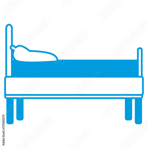 Bed room interior icon vector illustration graphic design