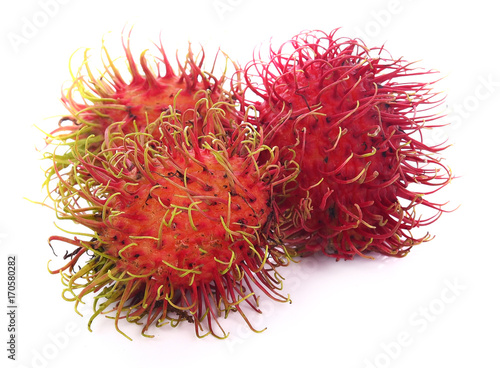 rambutan isolated on the white background