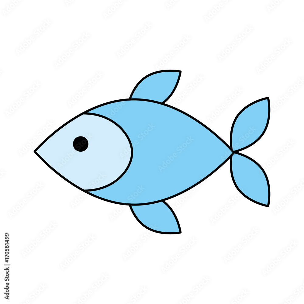 Fototapeta premium fish shop store market with freshness seafood meal vector illustration