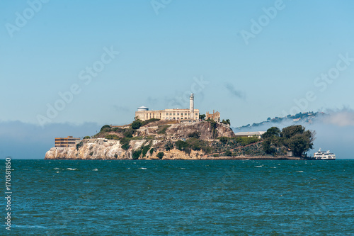 Alcatraz Island view from the San Francisco Pier 39