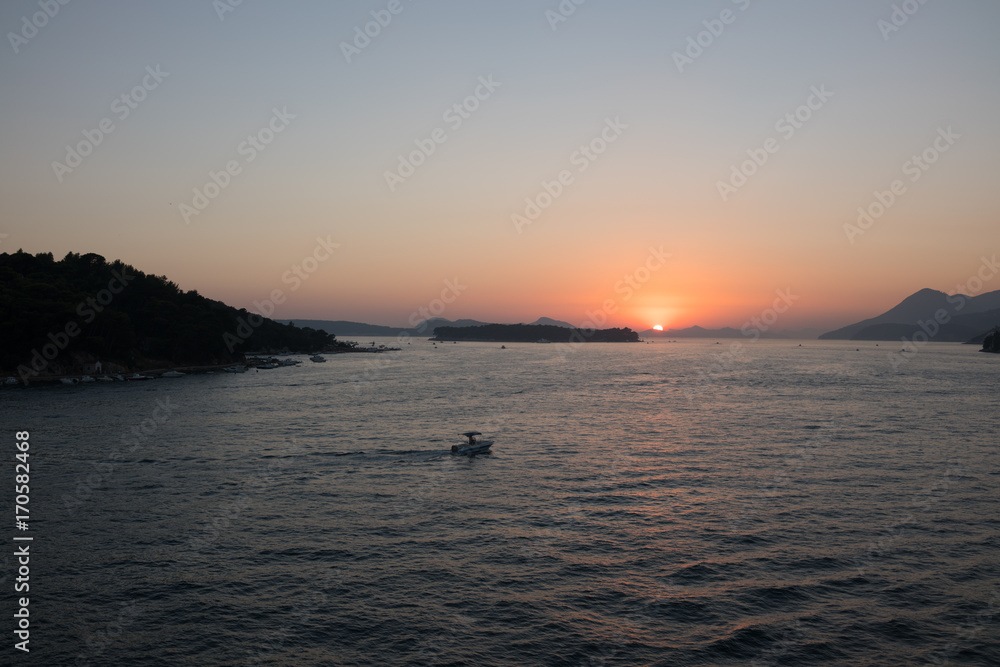 Sunset at Myconos Sunset at Myconos