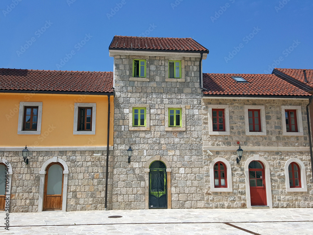 old stone houses Andricgrad Visegrad