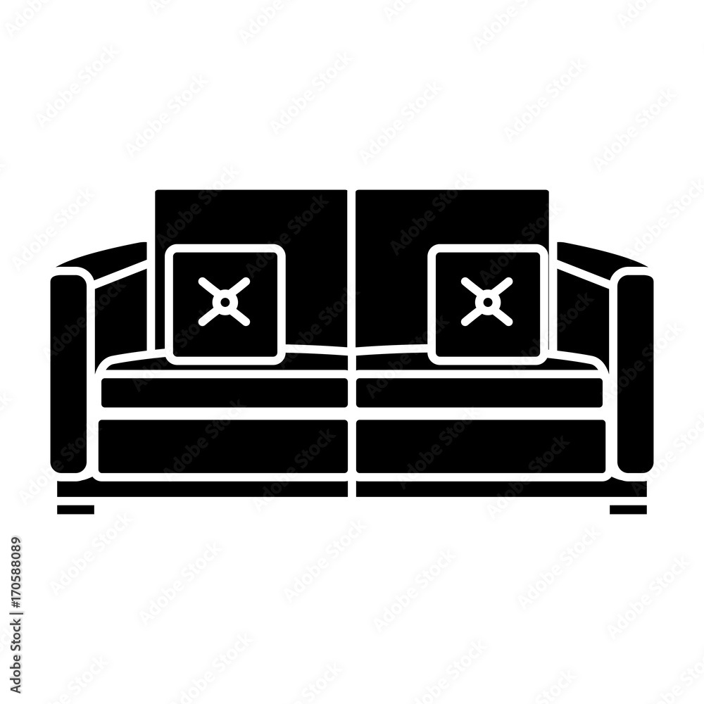 Comfortable couch isolated icon vector illustration graphic design Comfortable couch isolated icon vector illustration graphic design