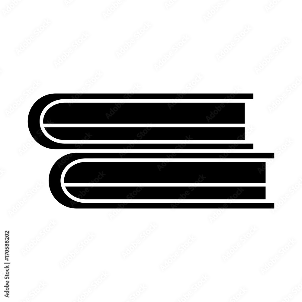Books piled up icon vector illustration graphic design Books piled up icon vector illustration graphic design