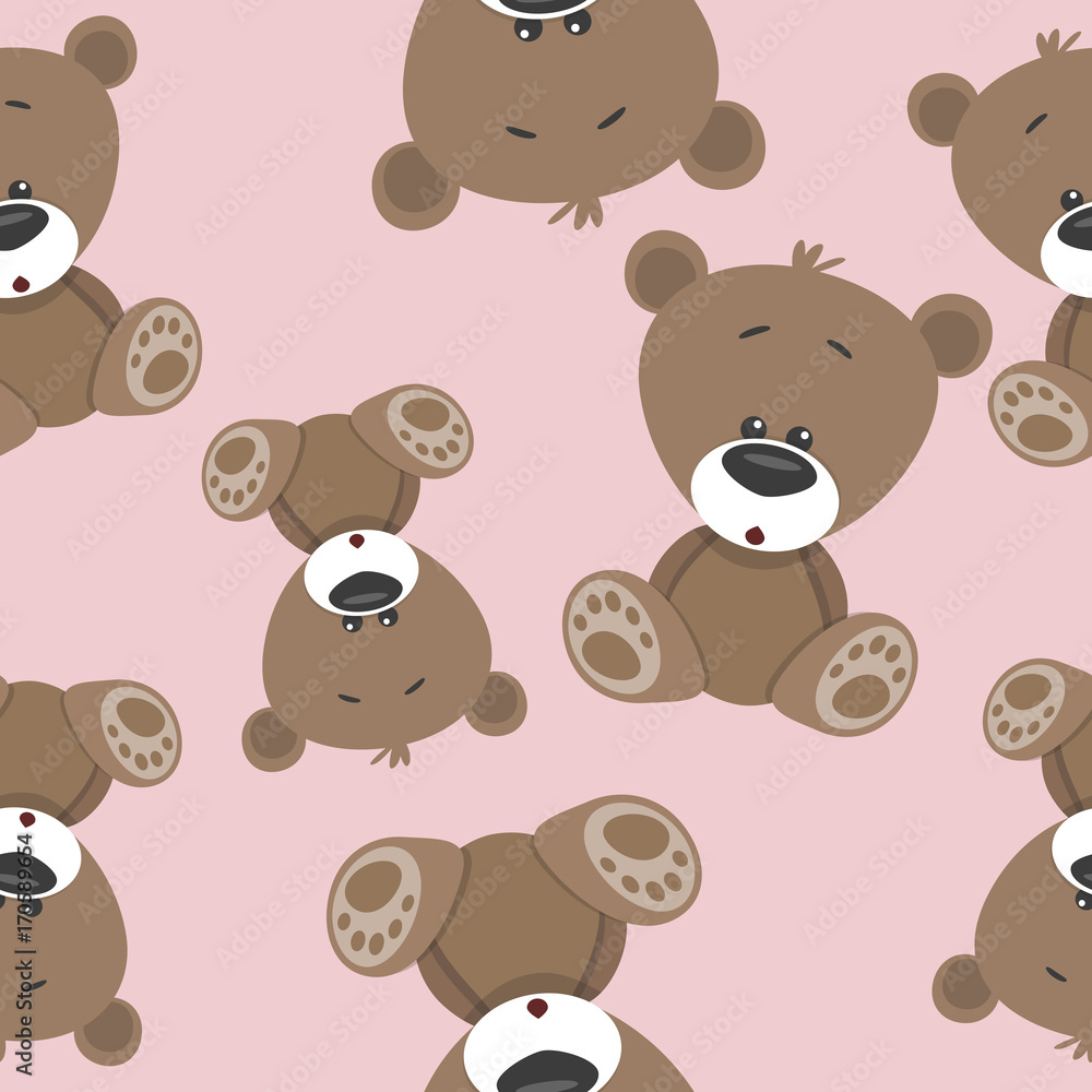 Fototapeta premium Bear seamless pattern