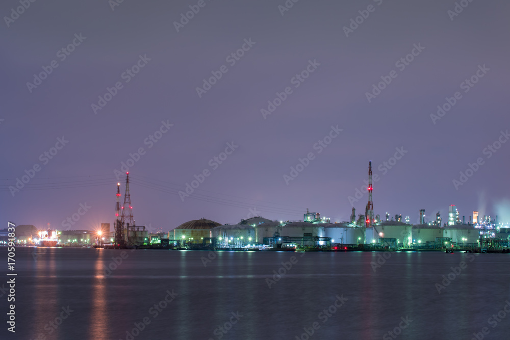 京浜工業地帯・工場夜景