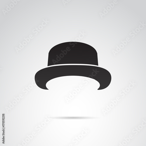 Male bowler vector icon.