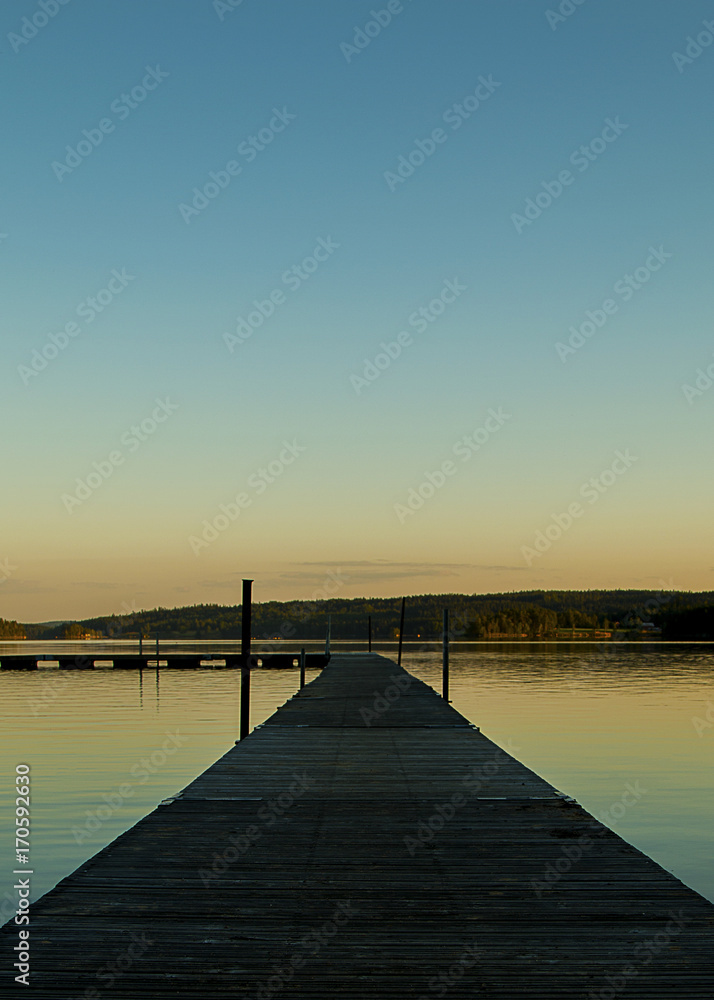 Obraz premium Widok na jezioro